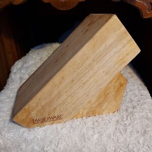 Farberware 13 Slot Wooden Block Knife Countertop Holder Kitchen Culinary